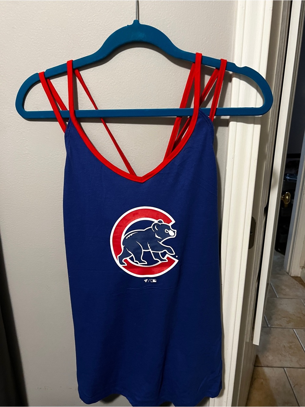 Chicago Cubs Women's blue and Red Strappy Tank
